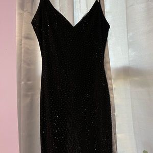 Black rhinestone dress size M